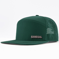 Casquette de sport personnalisée avec logo brodé 3D, séchage rapide, polyester/coton, haute qualité, perforation, 7 panneaux, style hip-hop, pour les fêtes