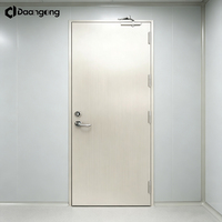 Portes coupe-feu en acier inoxydable avec classification 60 minutes, cadre renforcé à âme minérale pour escalier de bâtiment commercial
