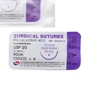 Suture chirurgicale Absorber les sutures dentaires ophtalmiques de cassette de suture chirurgicale