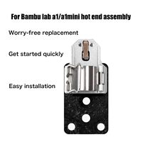 YouQi Grosir Rakitan Pemanas Hotend untuk Printer 3D Bambu Lab A1/A1 Mini, Kit Aksesoris Pemasangan Komponen Pemanas Hotend