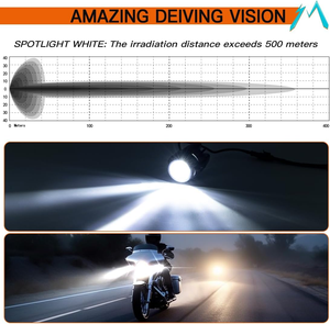 Luces Antiniebla Delanteras para Ninja400/<span class=keywords><strong>650</strong></span>/250/300 Z1000 Z1000SX <span class=keywords><strong>ER6</strong></span> ER6F, Lámpara Auxiliar de Conducción con Protectores, Kit de Cables y Relé - Product Image 5