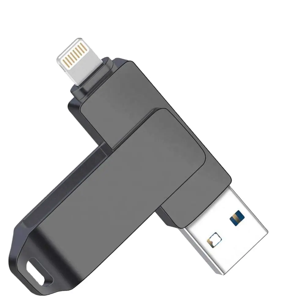 Hot selling 3 in 1 OTG 64GB USB flash drive USB 3.0 micro metal data storage USB thumb drive for iPhone