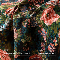 Vente chaude de haute qualité Jacquard nappe de luxe personnalisable anti-poussière couverture de Table gland bord tissé Technique maison OEM