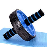 Roue d'exercice pour abdominaux et ventre, roue d'exercice pour la remise en forme à domicile, avec poignées antidérapantes