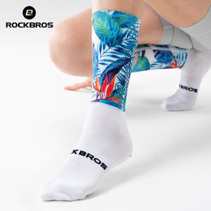 Chaussettes de compression pour le cyclisme ROCKBROS - Antibactériennes, respirantes, <span class=keywords><strong>mi</strong></span>-mollet, pour le vélo de route/VTT et la course à pied, unisexe - Product Image 5
