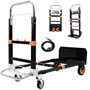 Carrello Convertibile 2-in-1 con Capacità di 272kg, Design Pieghevole per Facile Conservazione e Trasporto di Bagagli e Scatole - Product Image 2