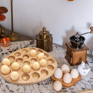 Reversible <strong>Wood</strong> Deviled <strong>Egg</strong> <strong>Tray</strong> and Charcuterie Board Cheese Serving Platter - Product Image 5