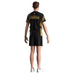 Vêtements de sport respirants à sublimation, t-shirt de Muay Thai pour hommes, t-shirt de Muay Thai pour l'entraînement de boxe - Product Image 6