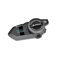 Nouveau Casque Moto Intercom Bluetooth avec Microphones Souples et Rigides, Portée Ultra Longue 1500M, Communication Groupe jusqu'à 24 Motards