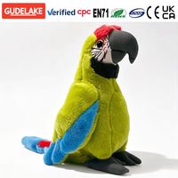 Jouet en peluche perroquet multicolore en coton PP écologique certifié CE CPC, poupée oiseau rembourrée, vente en gros directe d'usine, anti-stress