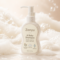 Shampoo pour bébé en marque privée, sans larmes, pH équilibré, sans parfum, nettoyant doux pour les cheveux des nouveau-nés, OEM ODM en gros