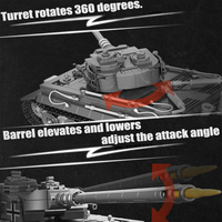 CAYI Nuevo Tanque Tigre Modelo Militar de la Segunda Guerra Mundial, Bloques de Construcción MOC, Tanque Militar OEM, Juego de Bloques de Construcción Educativos para Niños