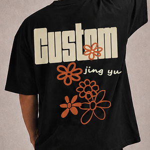 Le fabricant conçoit des t-shirts imprimés surdimensionnés pour hommes, des t-shirts décontractés en coton biologique personnalisés. - Product Image 5