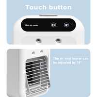 Ventilador de Pulverización Portátil Ligero de 480g, Enfriador de Aire de Escritorio con Alimentación USB de 5V, Humidificador para el Hogar, Dormitorio, Oficina y Escritorio