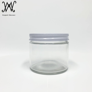 2oz 4oz 8oz thẳng đứng Vòng loạt thực phẩm lưu trữ Mason Jar với kim loại màu trắng đóng hộp nắp Plastisol tráng - Product Image 4