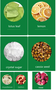 Foglia di loto di limone biologico rosa bellezza dell'utero Detox tè alla rinfusa bustine scatola di imballaggio formato tazza spezie dimagranti sane insaccate - Product Image 3