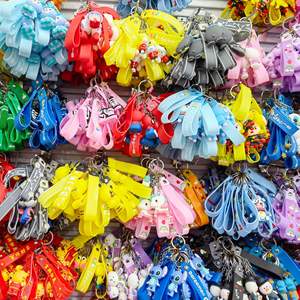 Halloween הסיטונאי halleen תפר חדש 3d keychain אנימה גומי תפר keychain עבור המכונית שקית תליון מתנה קטנה - Product Image 6