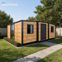 Maison conteneur préfabriquée complète et extensible de 20, 30 ou 40 pieds avec salle de bain, maison pliable modulaire