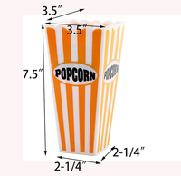 Seau et Boîte à Popcorn en Plastique de Haute Qualité, de Grade Alimentaire, avec Logo Personnalisé