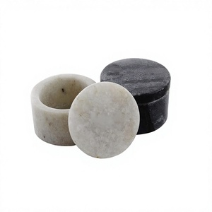 Meilleure qualité marbre café sucre boîte forme ronde taille personnalisée boîte pour le thé stockage conteneur en vrac - Product Image 1