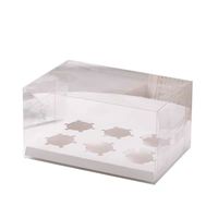 Nouvelle boîte à cupcakes de luxe, écologique, en PET, en carton blanc de haute qualité, pour la vente en gros