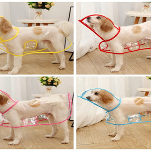Uxury-chubasquero impermeable transparente <span class=keywords><strong>para</strong></span> perro, chaqueta impermeable transparente <span class=keywords><strong>para</strong></span> centro comercial, edium - Product Image 5