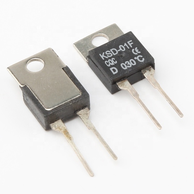 High Quality PCB Mount KSD-01F Series Thermal Switch Temperature Thermostat Snap Action Circuit Board Bimetal Overheat Protector