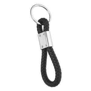 Cavo Portachiavi in Pelle Nera Intrecciata - Product Image 2