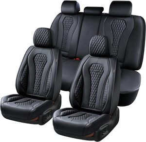 Fundas de Asiento de Coche Hechas a Medida Motoptes, Juego Completo de 3 Filas y 6-8 Asientos, Cuero de Lujo, Aptas para <span class=keywords><strong>Mitsubishi</strong></span> <span class=keywords><strong>Outlander</strong></span>, 1 Año de Garantía - Product Image 5
