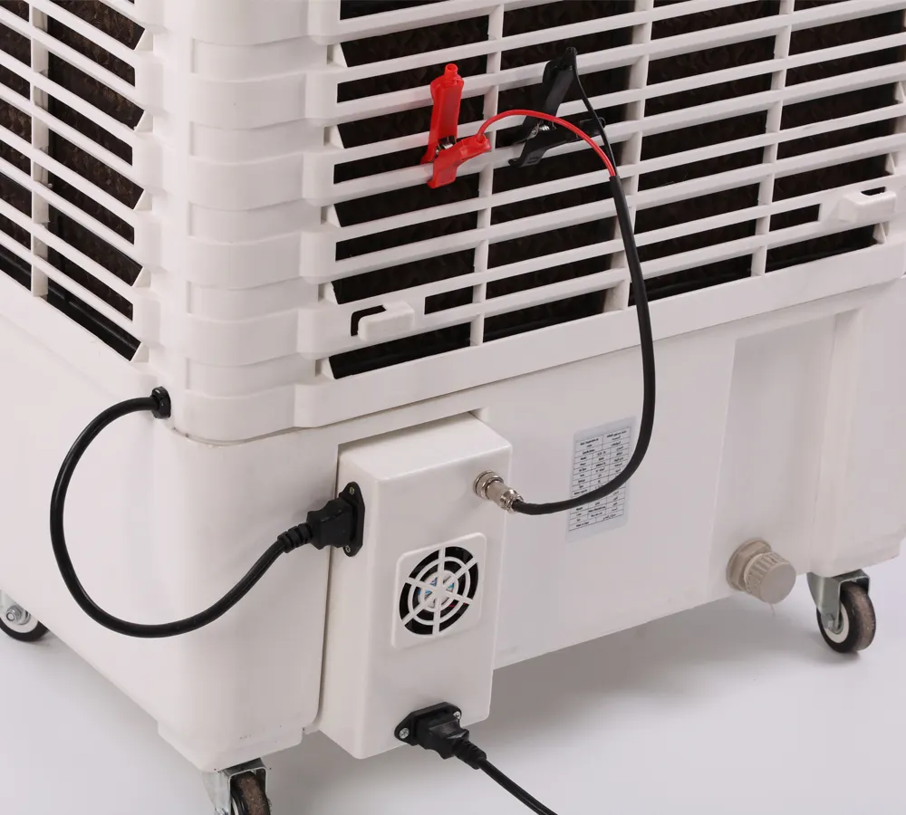 Refroidisseur d'air Portable intérieur et extérieur, ventilateur sur pied, AC/DC/solaire, 3 en 1