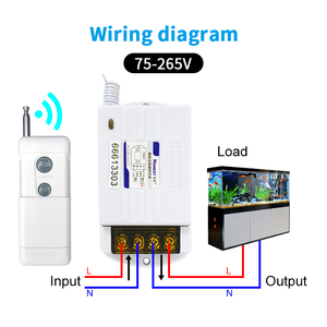 220 v40a telecomando senza fili interruttore di controllo ad acqua pompe motore comando terminazione batteria pompa sommergibile telecomando - Product Image 3