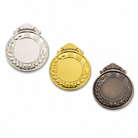Médaille Métallique Personnalisable Vierge en Stock – Trophée Or, Argent, Bronze Personnalisé pour Basketball, Football – Récompenses, Artisanat Métallique, Souvenir avec Ruban