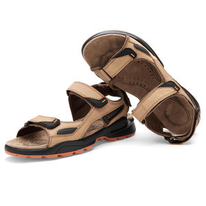 Tongs de plage originales pour hommes, sandales tongs en cuir faites à la main, style original, collection - Product Image 4