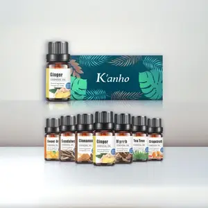 Kanho, Etiqueta Privada, aceite de flores, lavanda nutritiva, árbol de té, aceite esencial personalizado, masaje, cuidado de la piel, SPA, fabricación de esencial