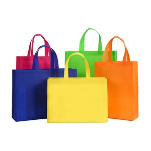 Bolsas de tela no tejida reciclables, personalizadas, ecológicas, reutilizables, con logotipo, para compras. - Product Image 3