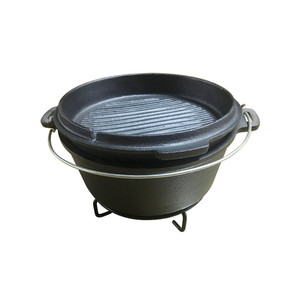 Casserole hollandaise en <span class=keywords><strong>fonte</strong></span> de qualité supérieure pour le camping, avec couvercle, <span class=keywords><strong>prix</strong></span> d'usine en Chine, 6QT - Product Image 4