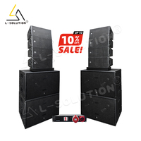 Système de sonorisation Line Array L-solution Active H20 & H228 8+4, 10 pouces, 4x Subwoofers doubles 18 pouces, puissance de crête 2500W pour concerts et églises