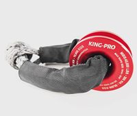 KING-PRO 45000 Lbs Aluminum Alloy Winch Snatch Recovery Ring ATV/UTV/SUV/Truck Off-Road Emergency Tool Soft Shackle Pulley