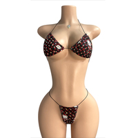 ELITES Bikini sexy de haute qualité avec de grands diamants pour filles, tenue de performance de danse de salon, vêtements de danse exotique en polyester/rayonne