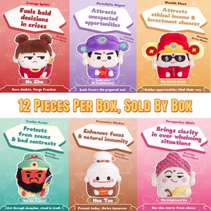 中国文化ブラインドボックスアイテム風水ホームデコレーション神秘的な形而上学ぬいぐるみ冷蔵庫マグネット - Product Image 2