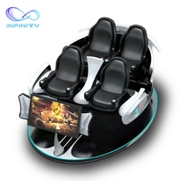 Máquina de Juegos de Realidad Virtual 9D, Simulador de Realidad Virtual, Precio de Máquina de Realidad Virtual, Simulador Familiar de 4 Asientos con Movimiento