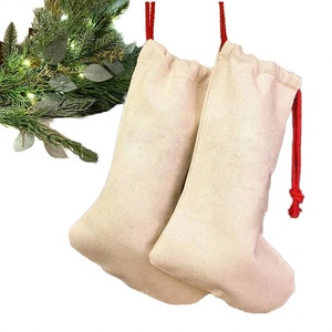 Calcetín Navideño de Lino Sublimado de la MEJOR CALIDAD, Calcetín Personalizado para las Fiestas, Forma Irregular para Decoración del Hogar - Product Image 3