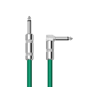 Prix usine 3m vert/rouge 6.35mm/6.5mm tissé 1/4 pouces Instrument câble guitare amplificateur de puissance haut-parleur Microphone électronique - Product Image 4