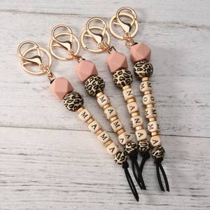 Nuevo Llavero de Silicona con Cuentas 2022, Llavero Personalizado con la Palabra <span class=keywords><strong>MAMA</strong></span>, Colgante para Bolso, Regalo para el Día de San Valentín y el Día de la Madre - Product Image 1