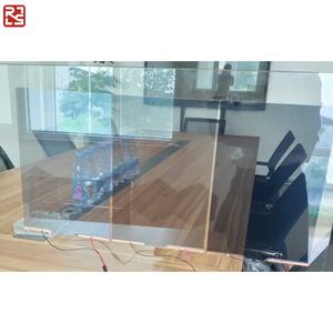 電気ティント調光PDLCフィルムスマートホーム自己接着窓ガラスPDLC透明室内ドアPDLCスマートフィルム用ガラス - Product Image 3