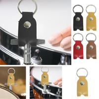 Étui porte-clés en cuir PU pour clé de batterie, support de clé de réglage de batterie en acier inoxydable avec anneau, accessoires de réglage de batterie en forme de T