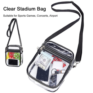 Vente en gros de sac à bandoulière en PVC transparent pour femmes sac à main fourre-tout sac de téléphone sac de messager personnalisé de <span class=keywords><strong>marque</strong></span> - Product Image 4