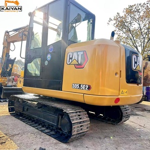 Mini-excavatrice sur chenilles Caterpillar CAT305.5E2 d'occasion, 5 tonnes, moteur japonais, modèle 2024, 0-2000 heures, 1 an de service après-vente, MOOG - Product Image 1