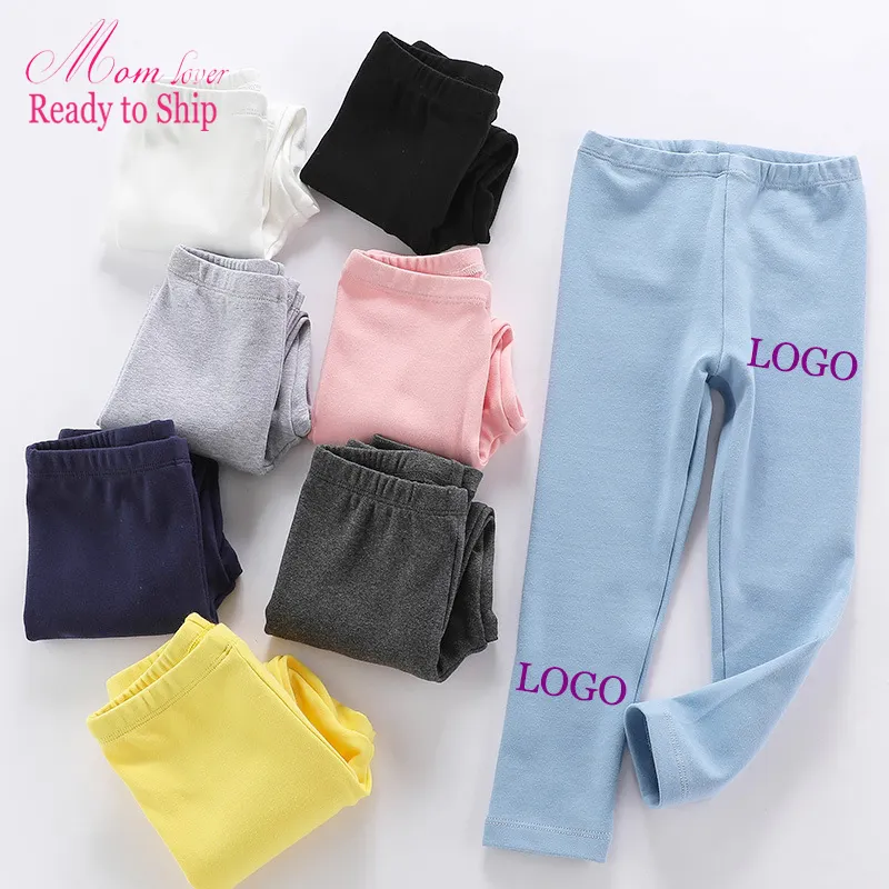 Neue koreanische 280g Baumwolle bedruckte Kinder Babyhose Leggings Kinder Mädchen Hosen Hose