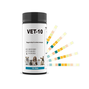 고양이 및 개 소변 검사 스트립 10 매개 변수, 당뇨병 검사, 혈액 케톤 검사 UTI 검사 키트, 포도당, 아질산염 - Product Image 3